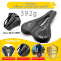 Plselis Thick Soft Bicycle Saddle Mountain Bike Seat Cushion Waterproof Durable Road Bike Saddle Weighing 392g.