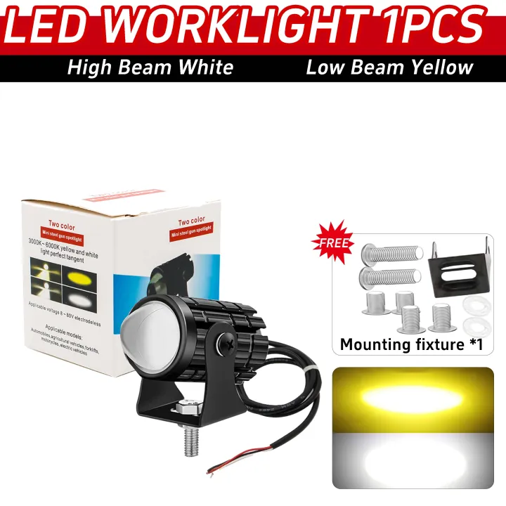 1PCS/2PCS%20100W%2030000LM%20Universal%20Motorcycle%20LED%20Headlight%20Dual%20Color%20ATV%20Scooter%20Driving%20Lamp%20Fog%20Light%20Auxiliary%20Spotlight%20Lamp%20-%20Image%207