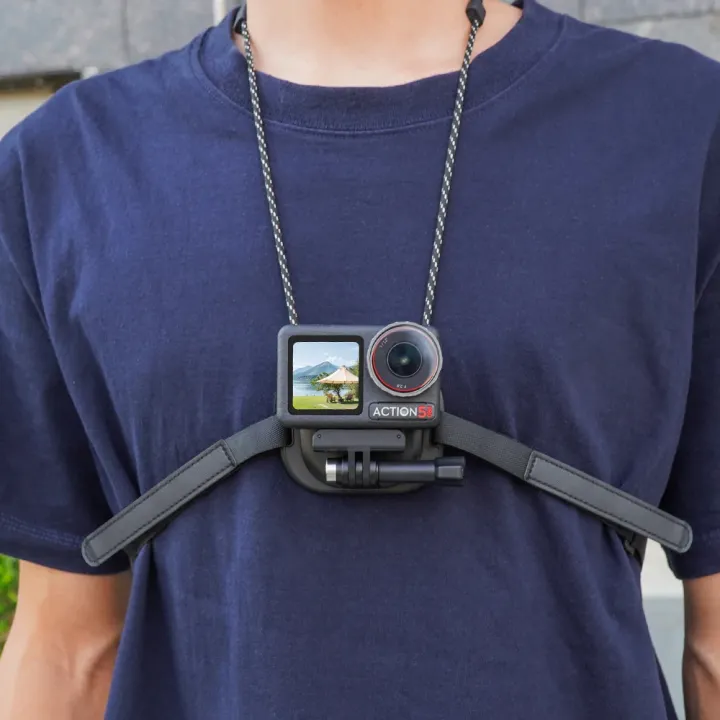 Flymile%20Action%205%20Pro%20Magnetic%20Chest%20Mount%20+Neck%20Strap%20for%20%20Action%204/Insta360%20Ace%20Pro%202%20Camera%20Bracket%20POV%20Selfie%20Accessories%20-%20Image%204