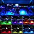 22 in 1 RGB Dreamcolor Acrylic Interior Car LED Strip Light with Wireless APP Fiber Optic Ambient Lighting Kits Neon Dual Zone (Color : Full Color Streamer, Size : 18 in 1). 