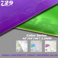 Friendship 729 Cross Green Blue Purple Series Table Tennis Rubber Tacky Pimples-in Ping Pong Color Rubber with ITTF Approved. 