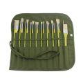 Painting Brushes Canvas Storage Bag, 22 Slots Watercolour and Gouache Brushes Calligraphy Brushes Storage Bag, Roll up Pen Bag.