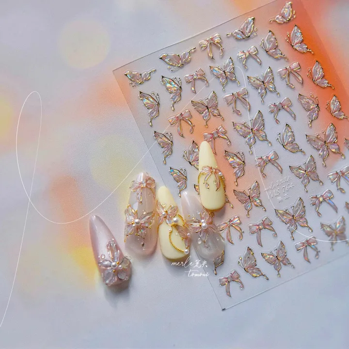 Jelly%20Butterfly%205D%20Nail%20Art%20Sticker%20Rhinestone%20Crystal%20Charming%20Shiny%20Insect%20Animals%20DIY%20Self%20Adhesive%20Decoration%20Manicure%20Decal%20-%20Image%202