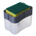 2 in 1 With Sponge Scrubbing Liquid Detergent Dispenser Press-type Liquid Soap Box Pump Organizer Kitchen Tool Bathroom Supplies. 