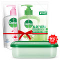 (Buy 2 Get Free Tiffin Box) Dettol Handwash Skincare & Aloe Vera Liquid Refill 170 ml. 