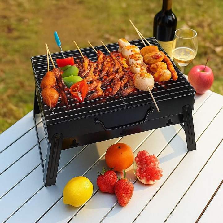 Portable Stainless Steel Barbecue Machine BBQ | Daraz.com.bd