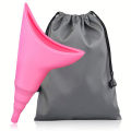 Ladies portable outdoor emergency standing urinal female silicone urinal Adult Piss Urine Bags For Car Travel Camping Pee Handy. 