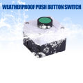 Push Button Switch Box Weatherproof Green Push Button Switch One Button Control Box for Gate Opener. 