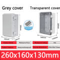Weatherproof Outdoor Electrical Box Junction Box IP66 ABS Plastic Enclosure Project Box with Mounting Plate with Wall Bracket. 