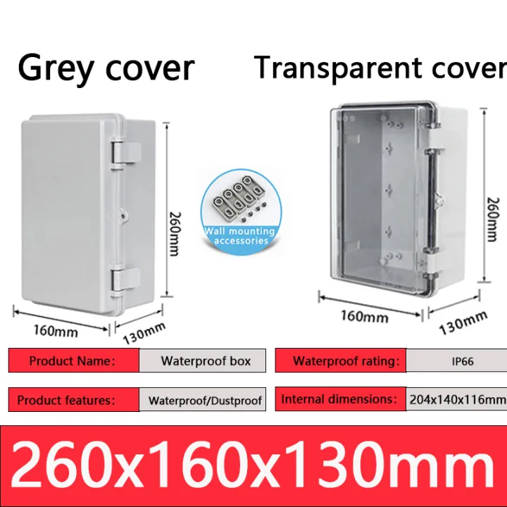 Weatherproof%20Outdoor%20Electrical%20Box%20Junction%20Box%20IP66%20ABS%20Plastic%20Enclosure%20Project%20Box%20with%20Mounting%20Plate%20with%20Wall%20Bracket%20-%20Image%207