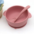 3pcs Silicone Bowl with Lid, Food Spoon Bowl with Suction Cup, Strong Suction Set. 