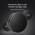 FDBRO New Metal Aluminum Alloy In-ear Earphone Accessories Earphone Hard Waterproof Portable Storage Case Bag Box Earphone.