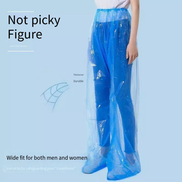 1/6%20Pcs%20Disposable%20Raincoat%20Pants%20Portable%20Splash%20Proof%20Split%20Raincoat%20Outdoor%20Travel%20Drifting%20Cycling%20Feet-wrapped%20Rain%20Pants%20-%20Image%204