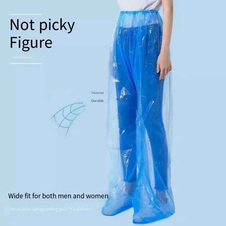 1/6%20Pcs%20Disposable%20Raincoat%20Pants%20Portable%20Splash%20Proof%20Split%20Raincoat%20Outdoor%20Travel%20Drifting%20Cycling%20Feet-wrapped%20Rain%20Pants%20-%20Image%204
