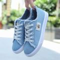 2024 Spring Summer Women Canvas Sneaker Low Top Denim Sneakers Ladies Lace-Up Flat Canvas Board Shoes Female Sapatos Femininos. 