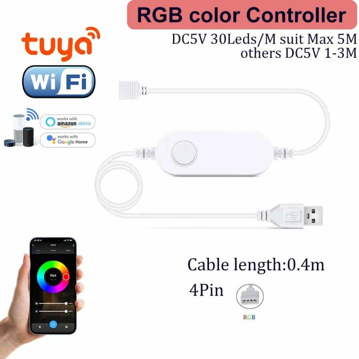 Usb%20Led%20Strip%205V%205050%20Smart%20Led%20Light%20Tuya%20Wifi%20Smart%20Led%20TV%20Back%20Lighting%20RGB%20Room%20Desktop%20LED%20Lamp%20Tape%20for%20Alexa%20%20Home%20lightify%20-%20Image%202