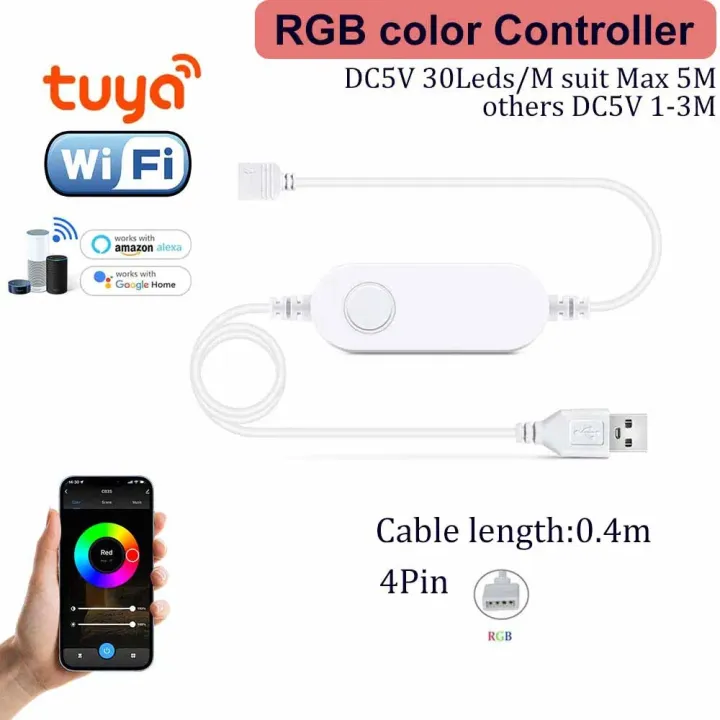 Usb%20Led%20Strip%205V%205050%20Smart%20Led%20Light%20Tuya%20Wifi%20Smart%20Led%20TV%20Back%20Lighting%20RGB%20Room%20Desktop%20LED%20Lamp%20Tape%20for%20Alexa%20%20Home%20lightify%20-%20Image%202