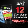 International Thailand product Garnier Men Acno Fight Anti-Acne (Scrub In Foam) For men.. 100 Ml. 