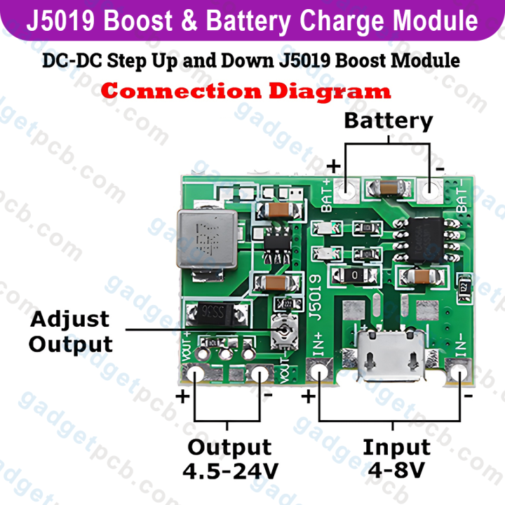 J5019%20DC-DC%20Step%20Up%20Boost%20Converter%20Adjustable%20UPS%20Input%205V-8V%20Output%204.2V-27V%202A%20Boost%20Converter%20Adapters%20TP4056%205V%201A%20Module%203.7V%2018650%20AAA%20AA%20Battery%20Charger%20-%20Image%205