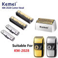 Kemei Original Electric Shavers Blades Golden Foil Knife Net and Cutter Head Suitable for KM-2028 Replacement Floating Razor. 