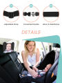 Adjustable Wide Car Rear Seat View Mirror with Bear Ear Baby/Child Seat Car Safety Mirror Monitor Headrest.