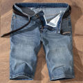 5 Models Summer Shorts Jeans Men Denim Pants Stretch Light Blue Fashion Design Men's Jeans Slim Straight Male Short Jeans Hombre.