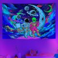 VIKAMA Dream Sky Wanderings With Alien Print Tapestry, For Living Room, Bedroom, And Outdoor Party Home Decor Wall Hanging. 