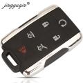 jingyuqin 3/4/5/6BTN Keyless Entry Case for GMC Yukon XL Chevrolet Tahoe Suburban Sierra Silverado Remote Key FOB Shell Housing. 