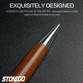 STONEGO Wooden Twist Ballpoint Pen, Retractable Roller Ball Pens Smooth Writing Signature Executive Business Ball Pen. 