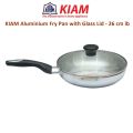 KIAM Pure Alomunium Fripan 22 cm with glass lid.