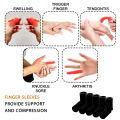 JUUMMP 10Pcs/Set Finger Protection Arthritis Support Finger Guard Outdoor Sports Basketball Volleyball Elastic Finger Sleeves. 