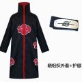 Anime Hokage Akatsuki Cosplay Ninja Costume Cloaks with Headband Pain Uchiha Itachi Sasuke Sasori Kakuzu Comic Con Clothes. 