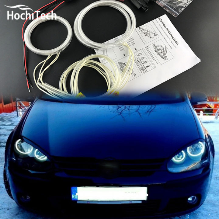 For VW Volkswagen golf 5 MK5 2003-2009 HochiTech ccfl angel eyes kit white 6000k ccfl  rings headlight