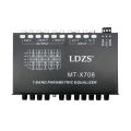 Professional 7 Band Car Equalizer Multifunctional Car Audio EQ Tuning Crossover Amplifier Parametric Equalizer Car Audio Equaliz. 