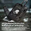Case For Airtag with Keychain, Shockproof AirTag Holder,Anti-Scratch AirTag Cover Tracker Key Ring Dog Collar AirTag Protector. 