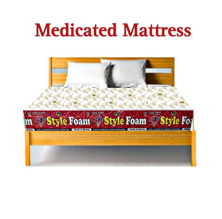 Medicated Mattress Double bed & Single Bed (Lifetime Warranty+Waterproof)