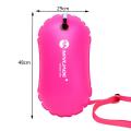 PVC High Visibility Open Water Swimming Inflatable Waterproof Bag Inflatable Air Float Swimming For Swimmers Buoy. 