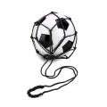 Youth Football Self Trainer Kick Net Pocket Professional Outdoor Sport Nylon Net Basketball Bag Solid Mesh Soccer Ball Carry Bag. 