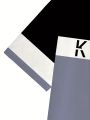 2025 Summer New Street hip-hop casual Fashion 3D letter pattern Printed Soft Comfortable and breathable men's set.