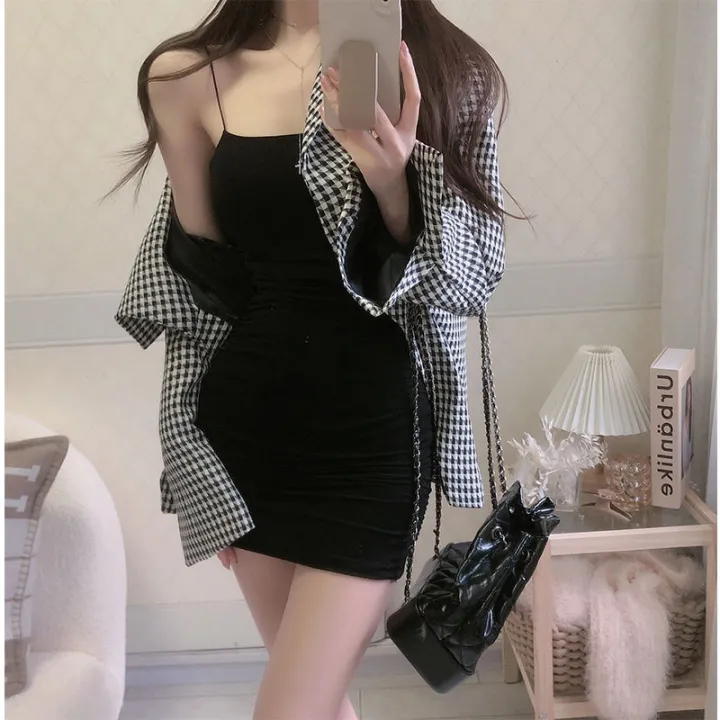 Women's%20Summer%20Solid%20Color%20Spaghetti%20Strap%20Sundress%20%20Mini%20Camisole%20Dress%20Bodycon%20Sleeveless%20Black%20for%20Club%20Party%20-%20Image%205