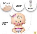 Welcome baby blue and pink color theme 44 pcs for boys feeder,baby boy with balloons for home and out door decoration gifts for mama. 