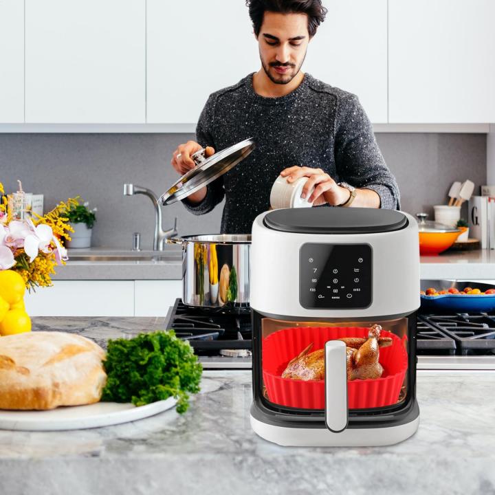 Silicone%20Air%20Fryer%20Oven%20Baking%20Plate%20Pizza%20Fried%20Chicken%20Silicone%20Basket%20Reusable%20Air%20Fryer%20Liner%20Accessory%20Silicone%20Air%20Fryer%20-%20Image%204