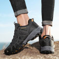 HIKEUP Men Hiking Shoes Non-slip Wear Resistant Climbing Shoes Outdoor Trekking Sneakers For Men Trekking  Mountain Shoes. 