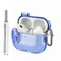 Case for AirPods Pro 2 Translucence Cases with Cleansing Sets Wireless Headset Covers Silicone Protective Sleeve with Hooks. 