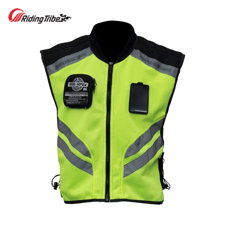 Reflective Safety Clothing Motorcycle Riding Vest High Visibility Night ...