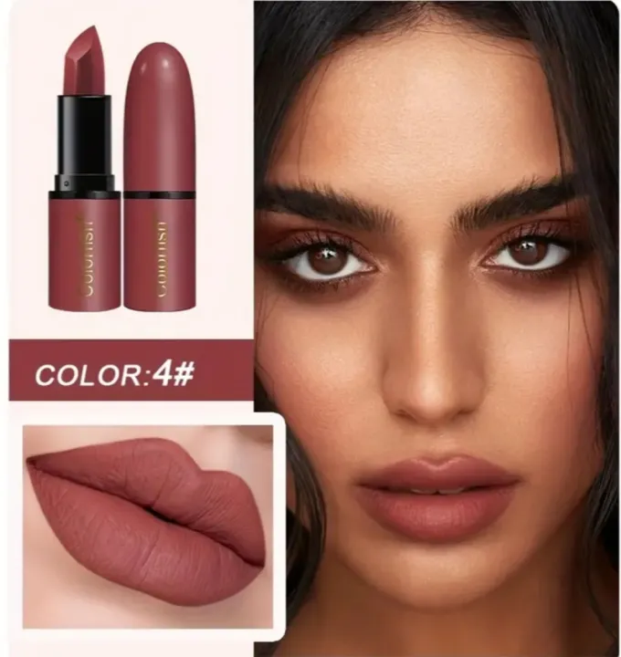 COLORFISH%20Matte%20Lipstick%20in%206%20Colors%20Waterproof%20Long-lasting%20Beauty%20Matte%20High-Impact%20Lip%20Gloss%20Non-Stick%20Cup%20Colorless%20Anti-Wear%20Women's%20Lipstick%20-%20Image%206
