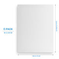 6pcs Canvas Panels, Gesso Primed White Blank Canvas for Painting -  Cotton Art Supplies Canvas Board for Acrylic Paints. 