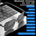 SG12 Pro Business Smart Glasses Bluetooth Calling, TWS Anti-UV, Clear Lens Anti-Blue Light, Sleek Design.