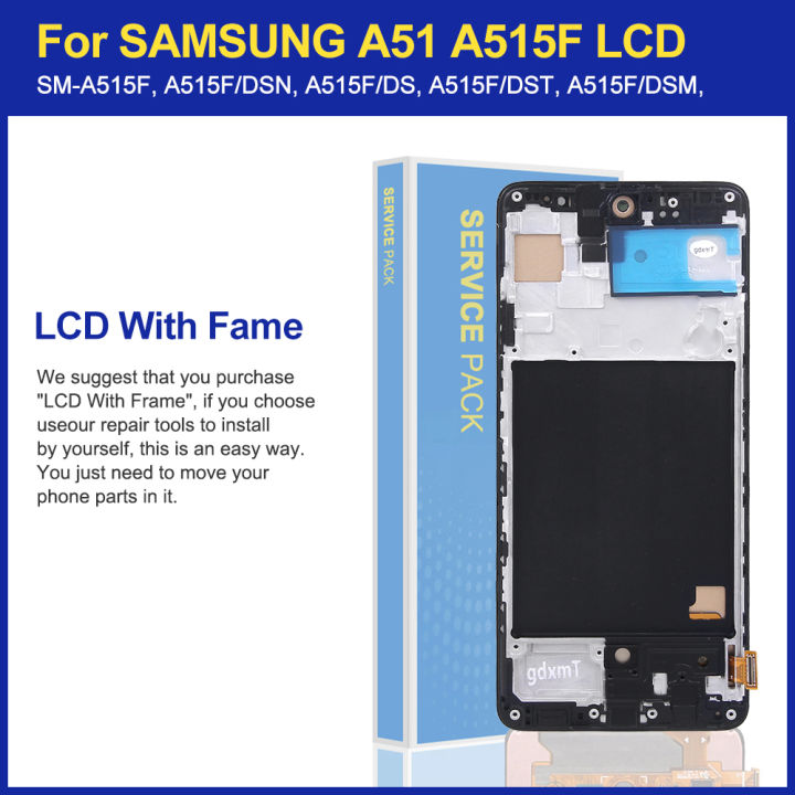 AMOLED%20For%20Samsung%20Galaxy%20A51%20A515%20A515F%20LCD%20Display%20Touch%20Screen%20Digitizer%20Assembly%20A51%20LCD%20Replacement%20with%20Frame,%20Fingerprint%20-%20Image%207