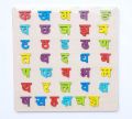 Preschool Barnamala Puzzle Wooden Board For Kids. 